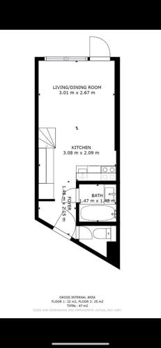 a picture of a diagram of a room at Val Thorens - Cosy Duplex avec Vue Pied des pistes Silveralp 570 in Val Thorens