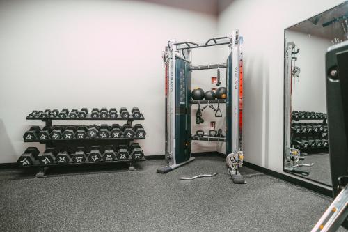 Fitness centrum a/nebo fitness zařízení v ubytování NEW - Luxury 2BR Penthouse Apt In Central Halifax