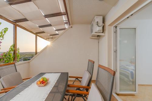 Χώρος καθιστικού στο Apartments Luka
