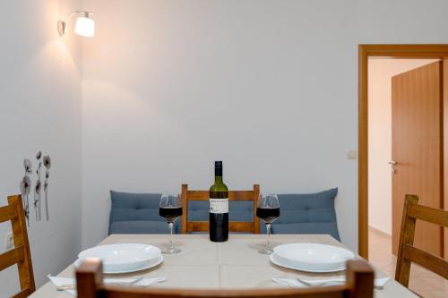 Χώρος καθιστικού στο Apartments Luka