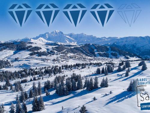 Photo de la galerie de l'établissement Saisies : 3 pièces mezzanine, 2 salles de bains, vue pistes - FR-1-293-76, à Hauteluce