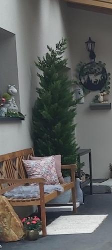 Zona de estar de Ferienwohnung Ache
