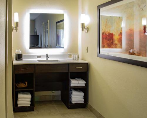 Bilik mandi di Homewood Suites by Hilton Houston-Woodlands-Shenandoah