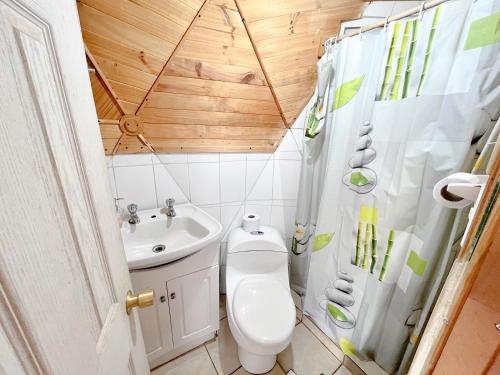 Koupelna v ubytování Domos Ocoa