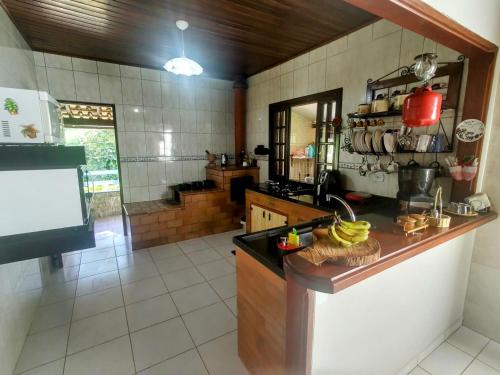 Kuchyň nebo kuchyňský kout v ubytování Casa de campo Bela Vista