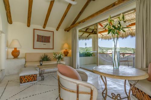 Quinta Real Huatulcoにあるシーティングエリア
