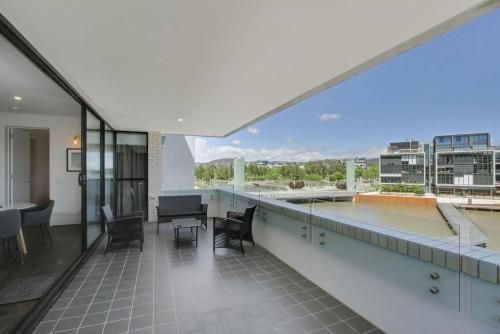 a view from the balcony of a building at The Prince 228 Kingston ACT in Canberra