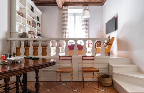 TV a/nebo společenská místnost v ubytování Passione Charme Apartment