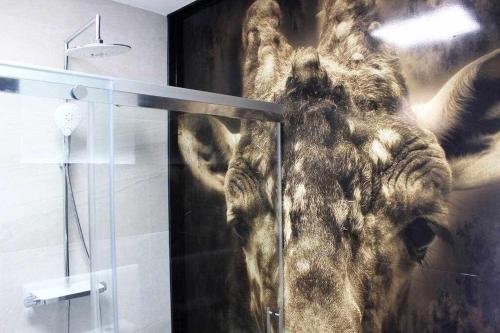 Koupelna v ubytování Apartamento con diseño moderno y piscina Taurito