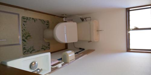 uma casa de banho com um WC e um lavatório em Yagisawa Corp - Vacation STAY 90026v em Nikko