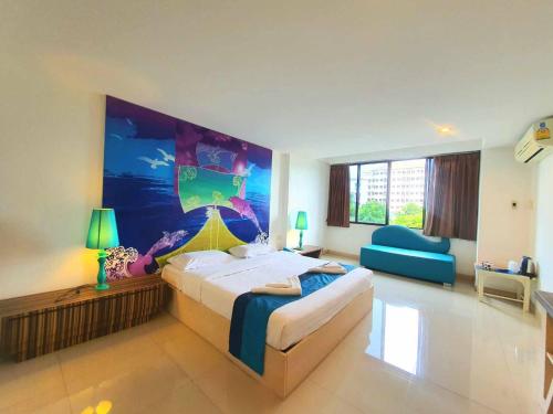 Ένα ή περισσότερα κρεβάτια σε δωμάτιο στο The Pacific Cool Chic