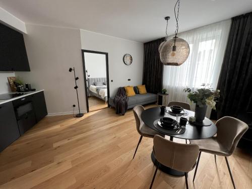 Kuchyň nebo kuchyňský kout v ubytování Cozy Apartment in Old Town Tartu