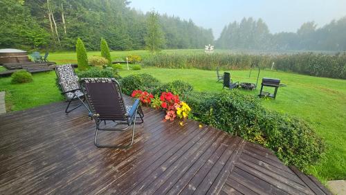Un jardín fuera de Burziņi