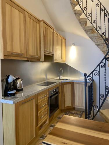 Kuchyň nebo kuchyňský kout v ubytování Valletta Seaview TownHouse