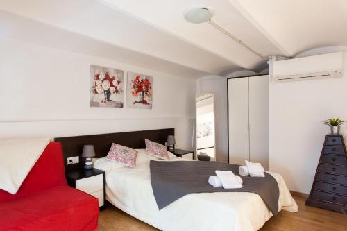 Postel nebo postele na pokoji v ubytování Key Gracia Apartments