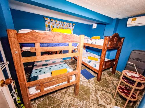 Posada Hostel Adriにあるベッド