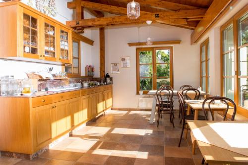 A kitchen or kitchenette at Dorfpension Mariahilfberg