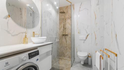 Ένα μπάνιο στο Apartament Baltic Garden&Sztutowo