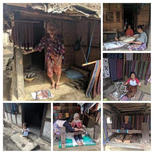 a collage of pictures of people in a house at BTN Mahkota Pemenang 13 Tamarin 3A in Pawenang