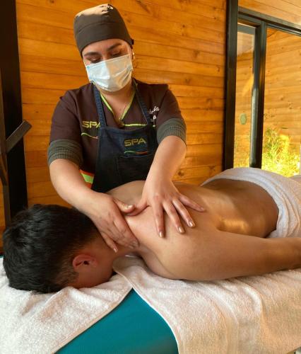 Lázně a/nebo wellness v ubytování Cabañas El Abuelo