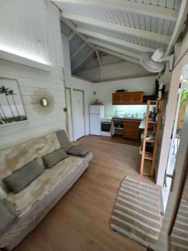 Svetainės erdvė apgyvendinimo įstaigoje Bungalow Vanille