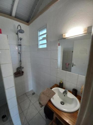 Koupelna v ubytování Bungalow Vanille