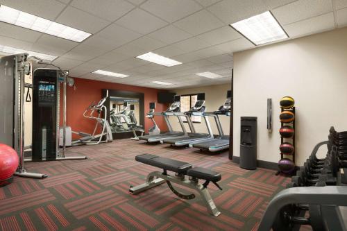 a gym with several treadmills and cardio machines at Hampton Inn & Suites Phoenix Glendale-Westgate in Glendale