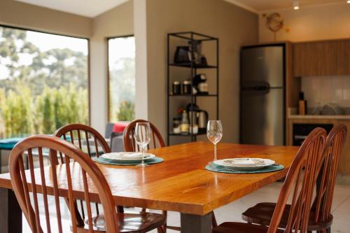 Dapur atau dapur kecil di Reserva Cabanas