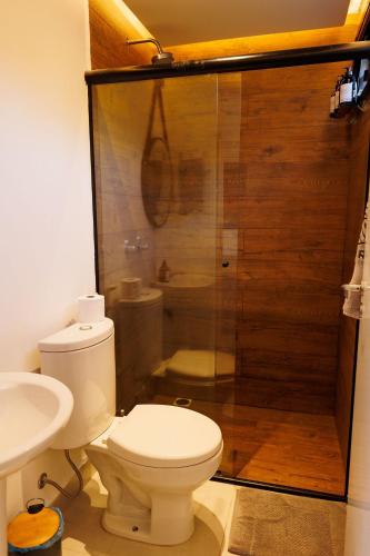 Bilik mandi di Reserva Cabanas