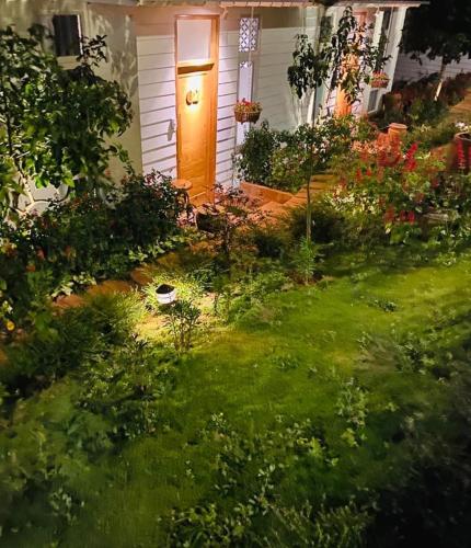a front door of a house with a yard at Nacasoo hill in Tiên Hai
