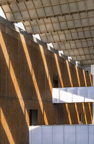 a building with a shadow on the side of it at Radisson Resort and Spa Lonavala in Lonavala
