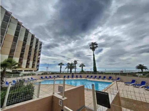 Piscine de l'établissement Appartement vue mer 4 couchages ou située à proximité