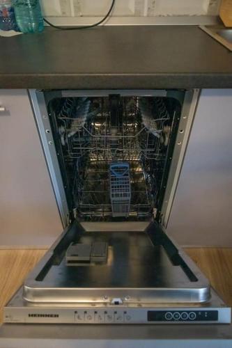 an inside of an oven with food inside of it at Vila MOON in Bezdead