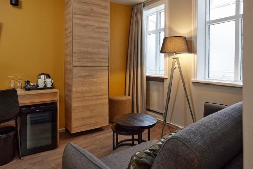 Kuchyň nebo kuchyňský kout v ubytování Hotel Frón