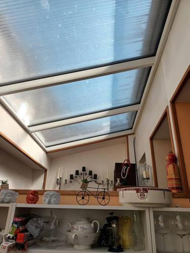 Dapur atau dapur kecil di Grand Triplex vue mer centre du village