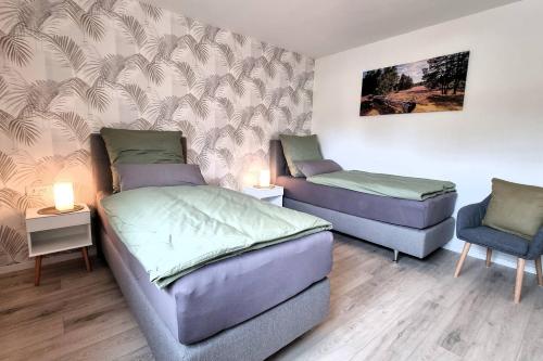 Χώρος καθιστικού στο Ferienwohnung Wipperau II
