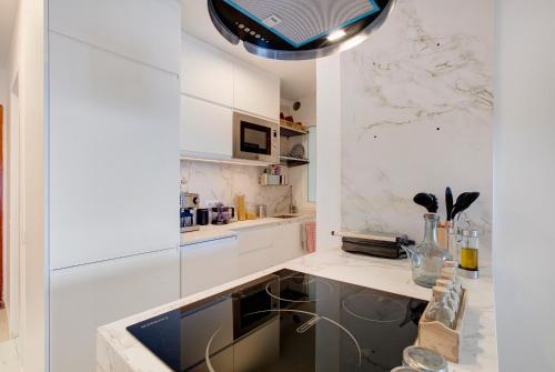 Dapur atau dapur kecil di Salitre Suites Tamara