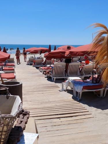 STUDIO VUE MER 50 m plage du couchant 1er ligne Piscine Parking