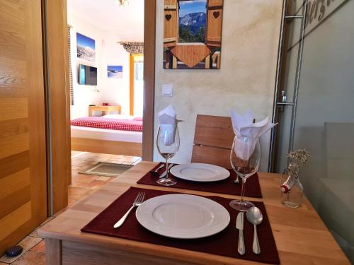 Postel nebo postele na pokoji v ubytování Appartement BERGTRÄUME