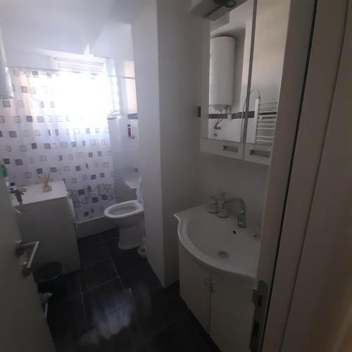 Koupelna v ubytování Apartman Mika **Centar **