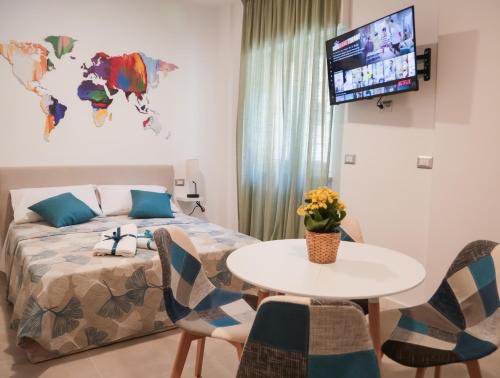 Ένα ή περισσότερα κρεβάτια σε δωμάτιο στο Liv it - Guest House