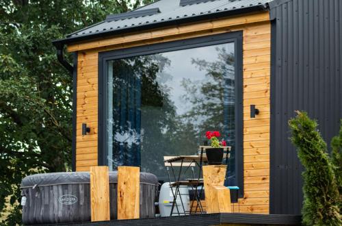 Zahrada ubytování Campolongo Tiny Chalet