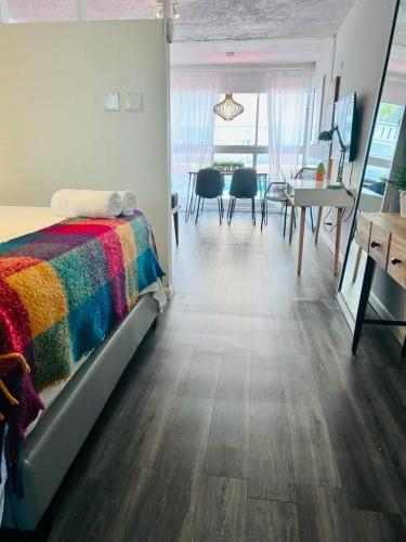 Posezení v ubytování KASA Galicia Beachfront Studio Pool Beach Access