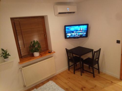 TV a/nebo společenská místnost v ubytování na Maków