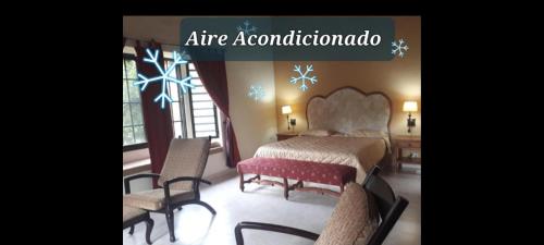 Ένα ή περισσότερα κρεβάτια σε δωμάτιο στο Valle Luna