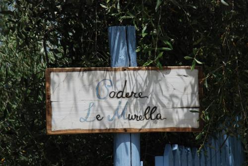 a sign that says cacao la mulida on a pole at Appartamento con patio privato e giardino tra Pisa e Firenze in Palaia