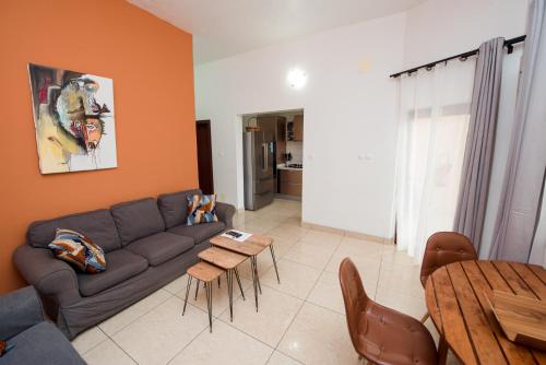 Istumisnurk majutusasutuses Appartement Charmant et Lumineux