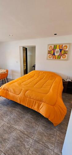 Cama ou camas em um quarto em LIRIOS 484 (planta alta)