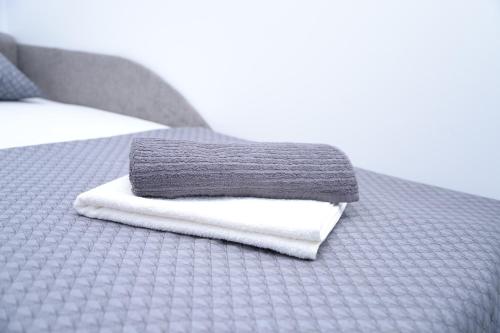 Postel nebo postele na pokoji v ubytování ITACA apartman Krupanj