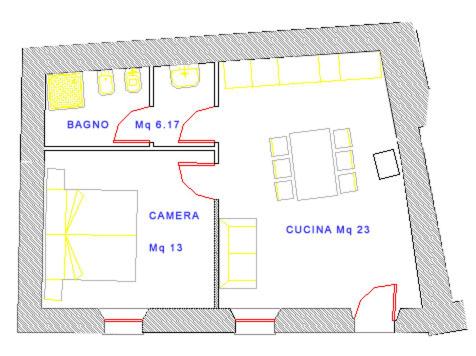 a floor plan of a building with diagrams at Appartamento in pieno relax in Saint Nicolas